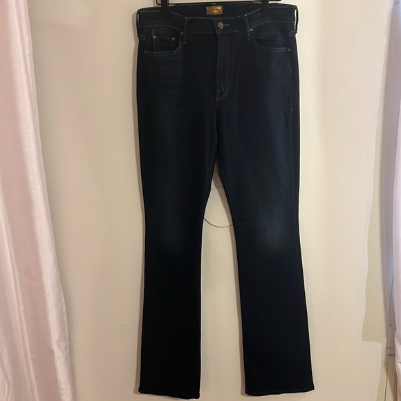 MOTHER Insider Women's Bootcut Dark Jeans - Picture 1 of 11